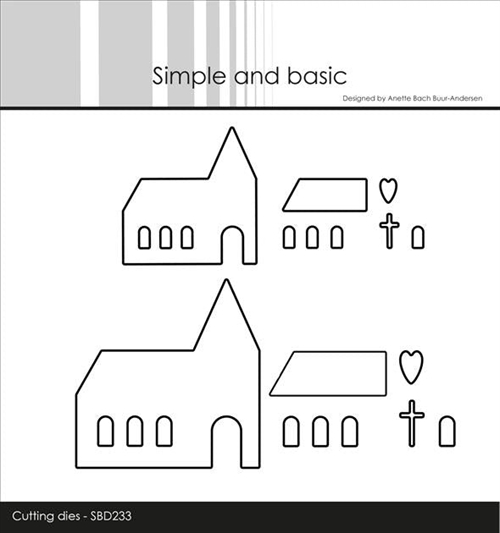 Simple and Basic die Church Største: 5,5x5,6cm